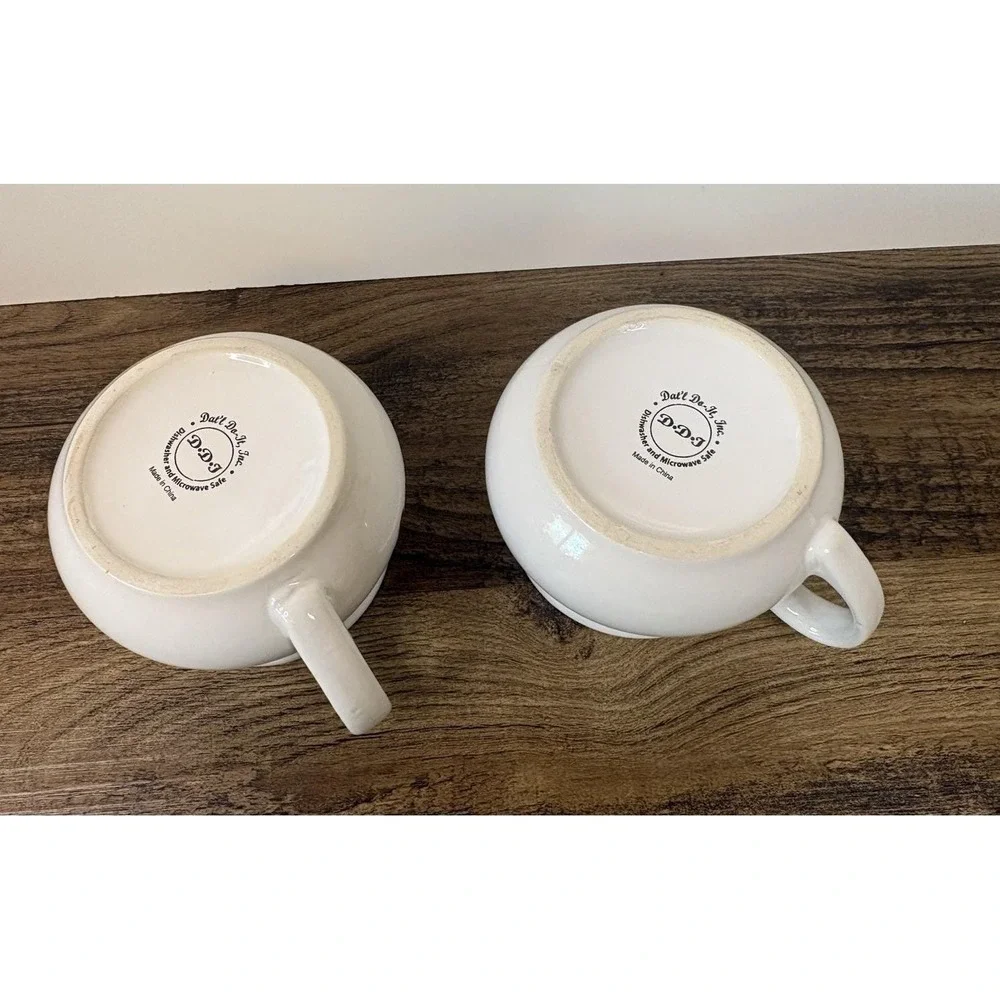 Vintage Dat'l Do-It Vegetable Soup Recipe Ceramic Mug Cup Bowl